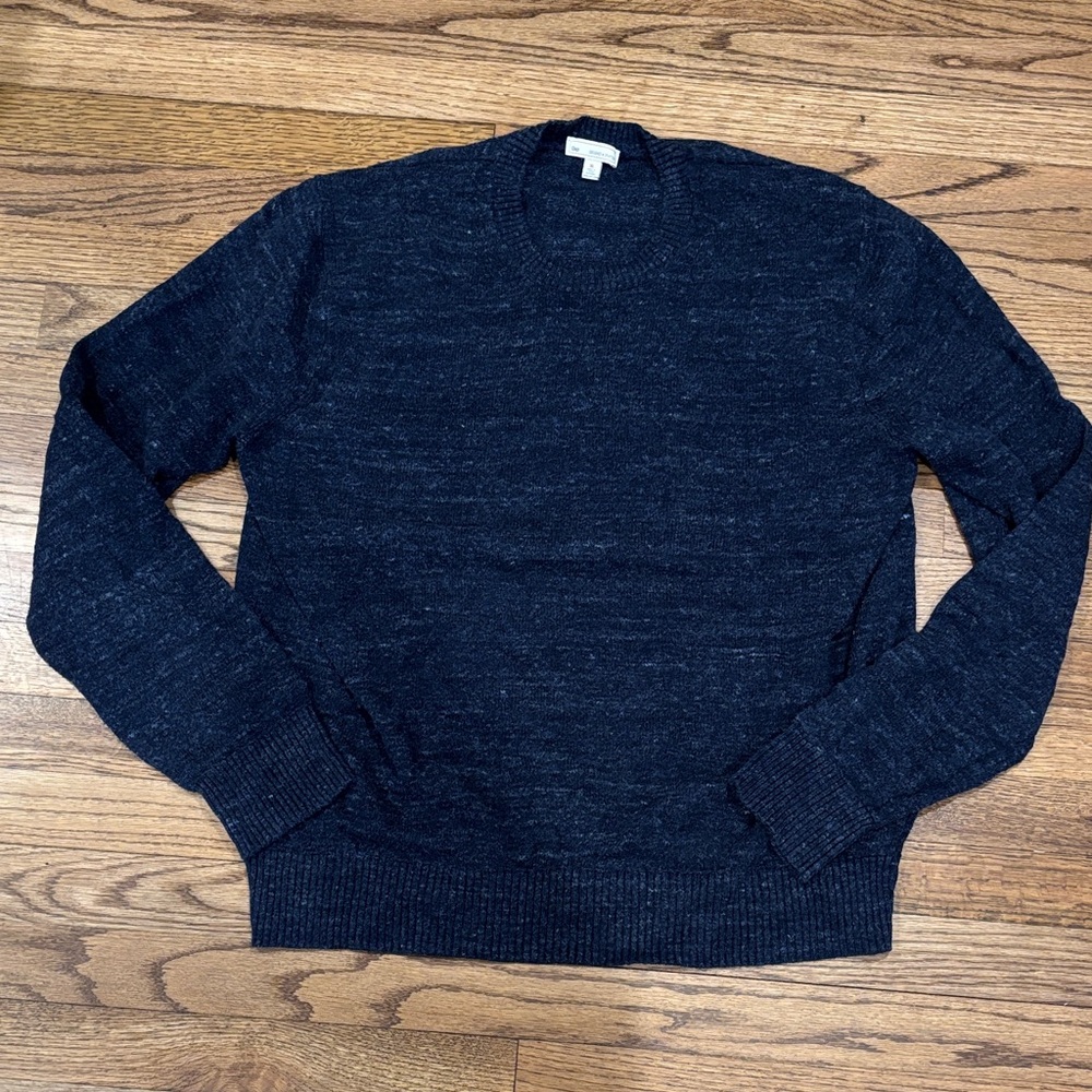 GAP Men's Crewneck Sweater in Dark Navy Heather